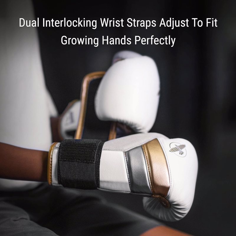 Hayabusa T3 Boxing Gloves -white/gold